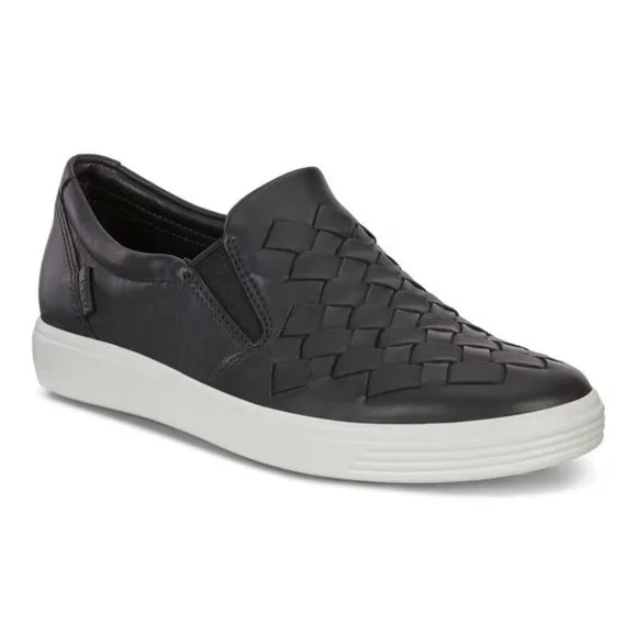 🎁 ECCO Women's Soft Woven Slip On Fashion Sneakers